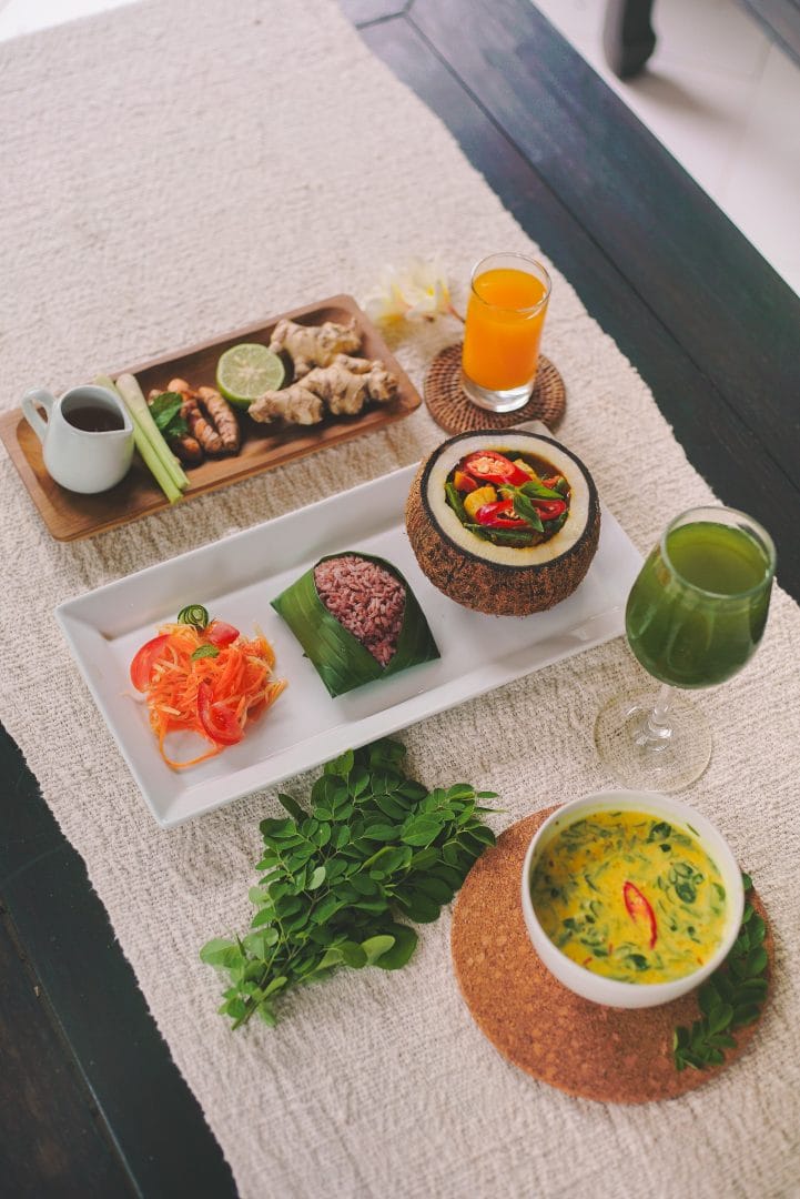 Bali Goddess Retreat traditional Balinese meal