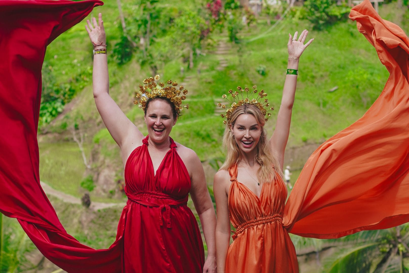 Experience the ultimate adventure at the iconic Bali Swing during your Goddess Retreat – a perfect blend of thrilling fun and breathtaking views, ideal for capturing unforgettable moments.