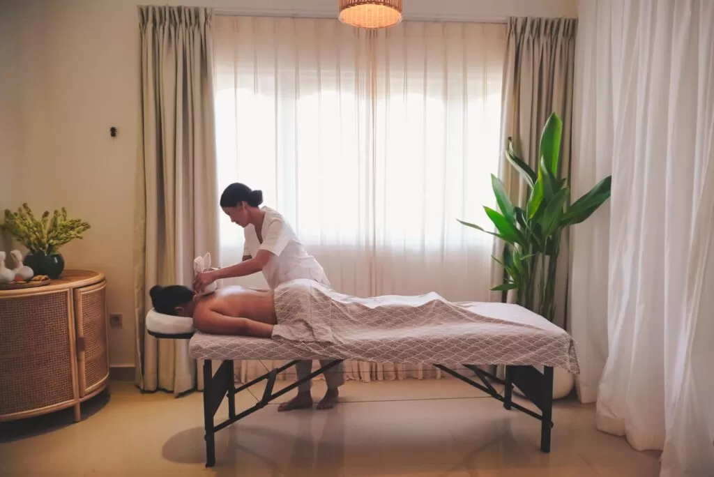 woman having massage