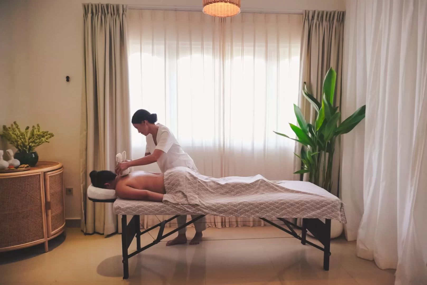 woman having massage