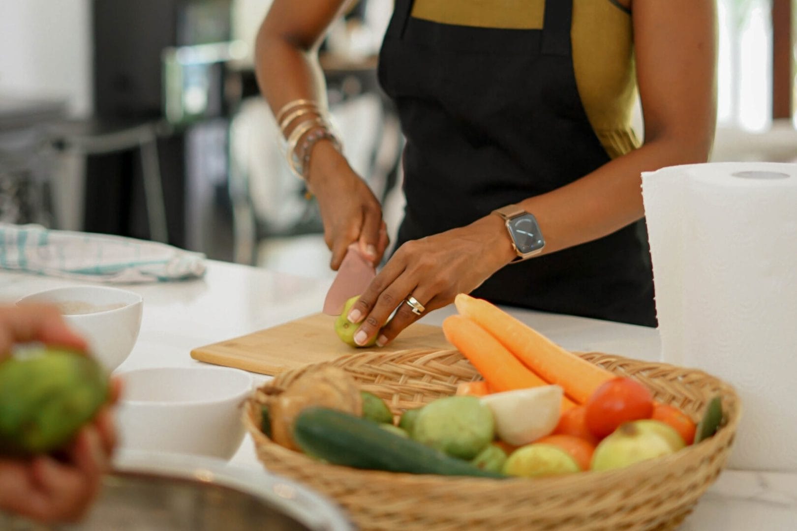 woman doing goddess retreats cooking class