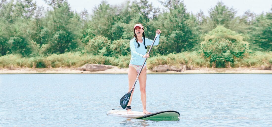 woman-on-stand-Up-paddle-board-at-Bali-goddess-Retreat